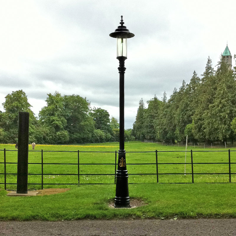 Georgian style lamp post in cast iron and steel 3.5m (H401)