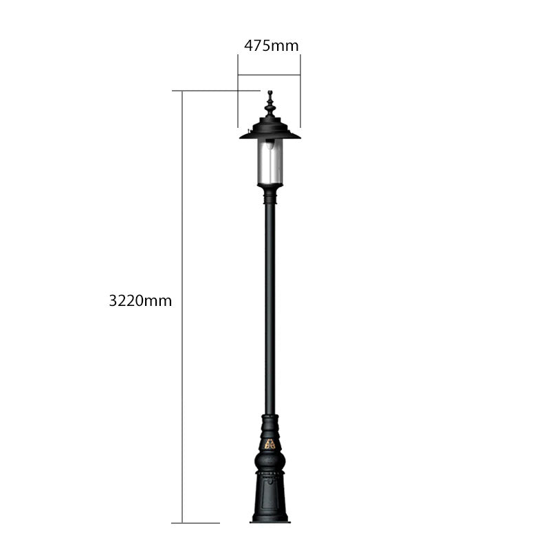 Georgian style lamp post 3.2m (H402)
