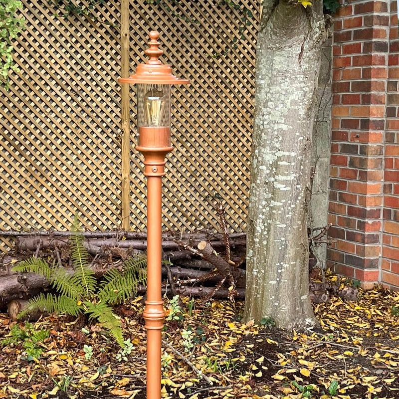 Georgian style lamp post in cast iron and steel 1.39m (H404)