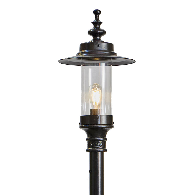 Georgian style lamp post in cast iron and steel 2.21m (H407)