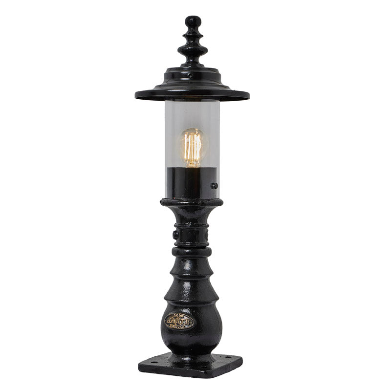 Georgian style pedestal light in cast iron and steel 0.62m (H409)