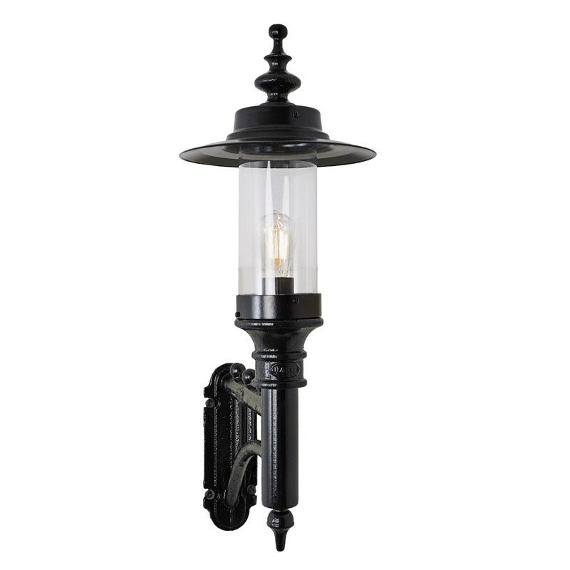 Georgian style wall light in cast iron and steel 0.94m (H441)