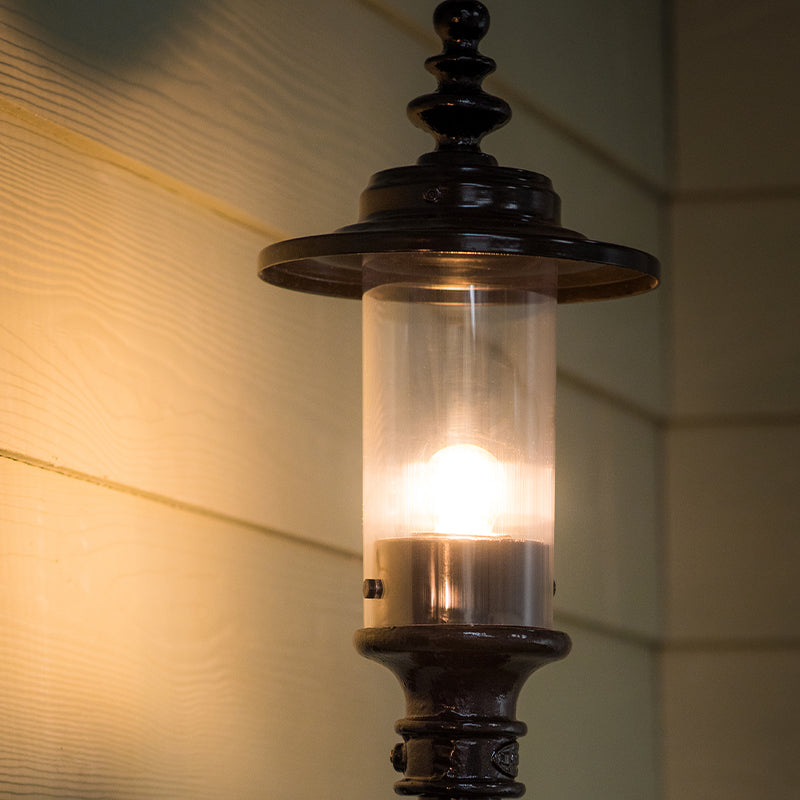 Georgian style wall light in cast iron and steel 0.58m (H443)