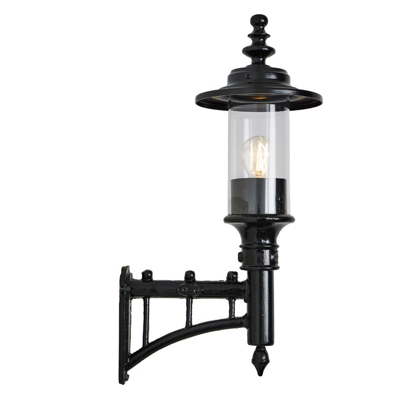 Georgian style wall light in cast iron and steel 0.58m (H443)