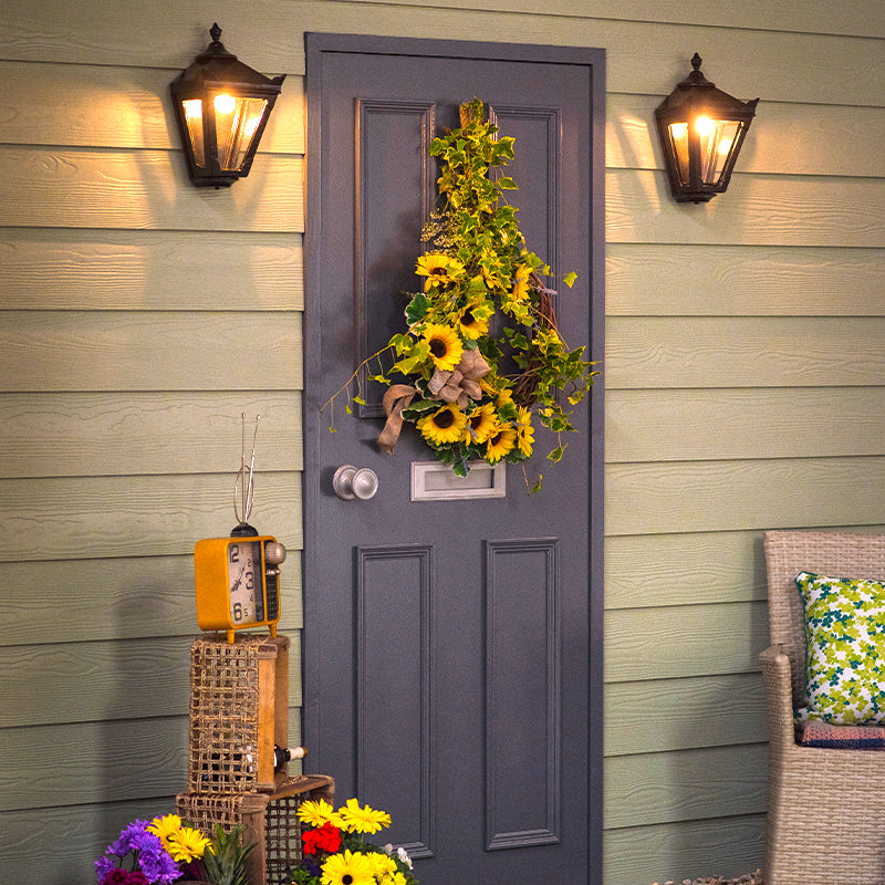 Victorian traditional cast iron bulkhead light 0.37m (H044)