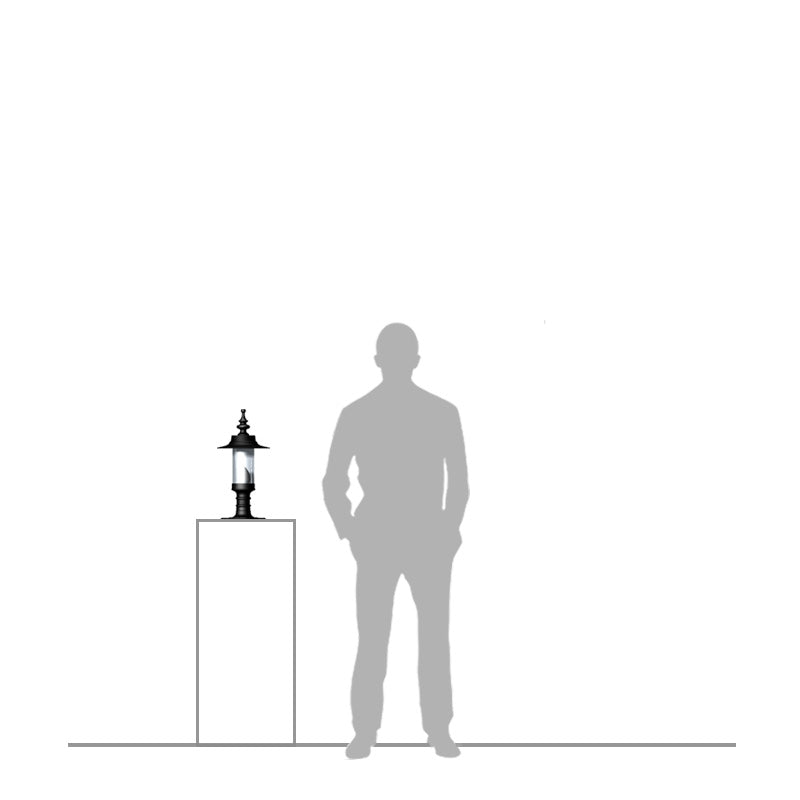 Georgian style pier light for flat piers 0.45m (H452)