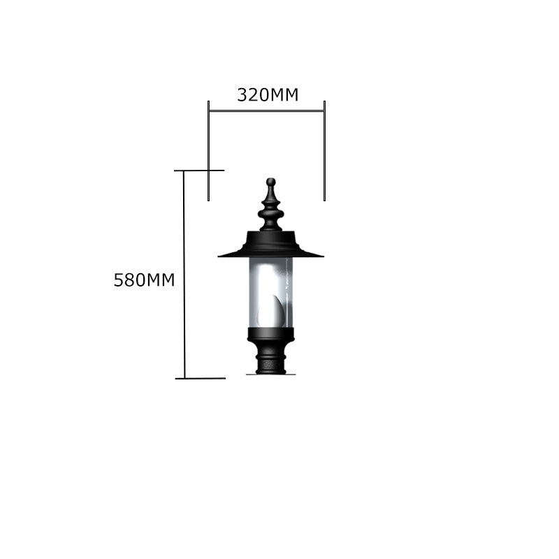 Georgian style pier light in cast iron and steel 0.58m (H453)