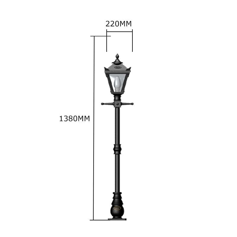 Victorian traditional cast iron lamp post 1.4m (H004)