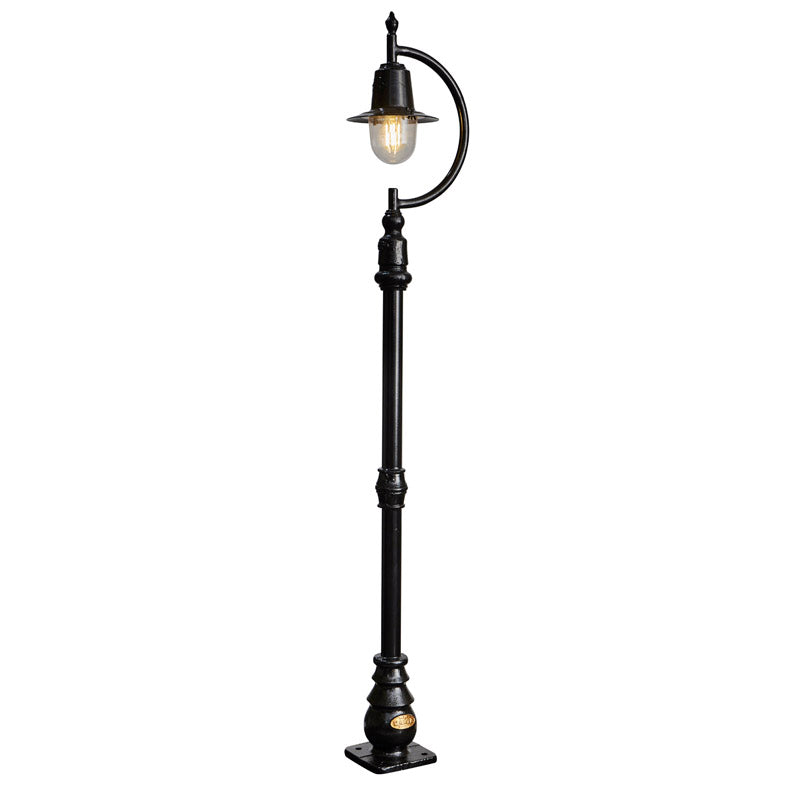 Vintage tear drop lamp post in cast iron and steel 1.5m (H504)
