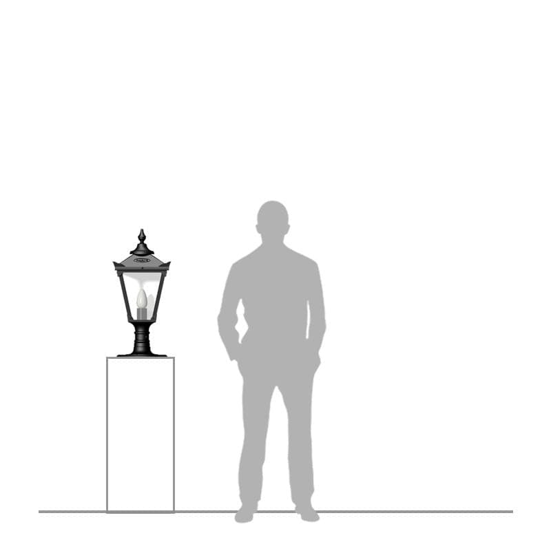 Victorian traditional cast iron pier light for flat pier caps 0.7m (H051)