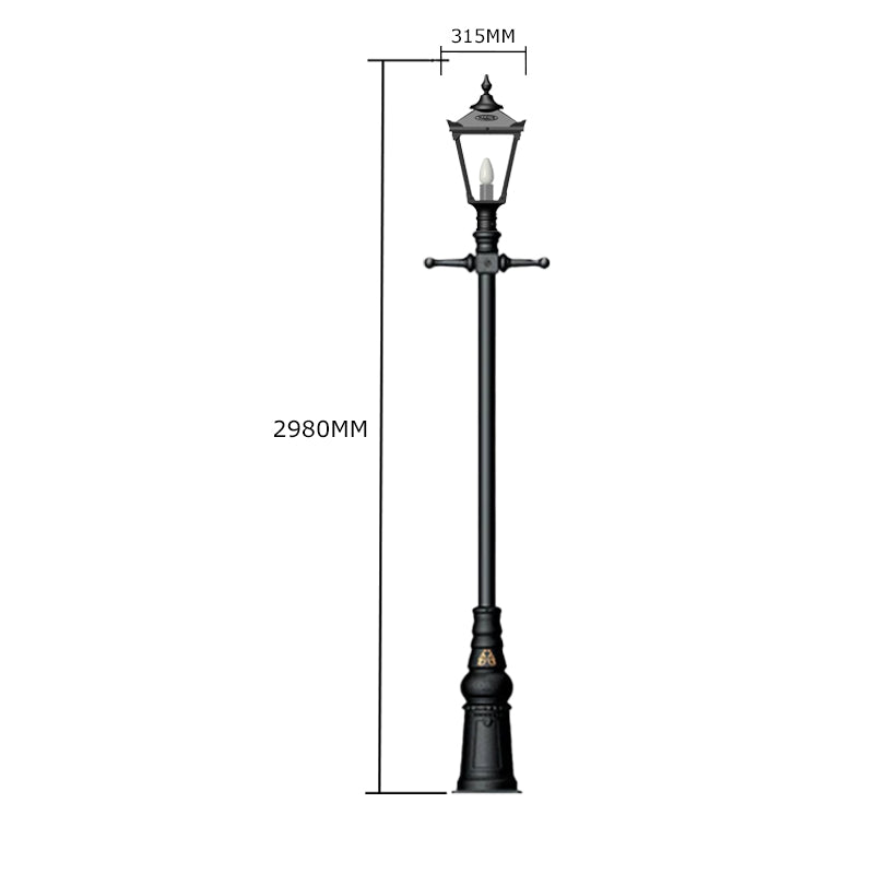 Victorian traditional cast iron lamp post 2.9m (H802)