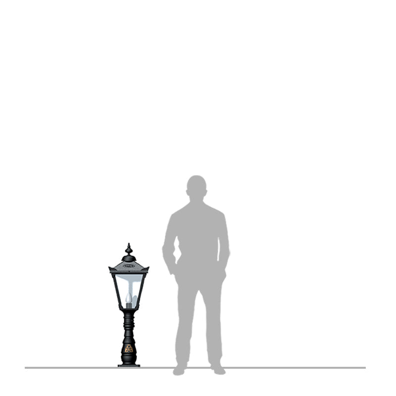 Victorian traditional cast iron pedestal light 1.16m (H808)