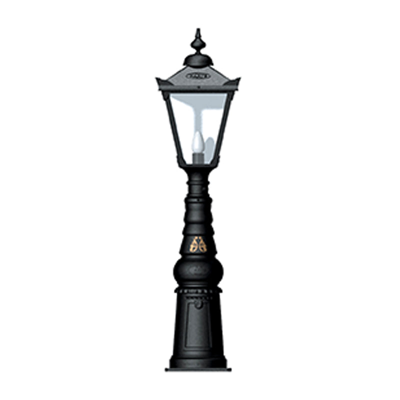 Victorian traditional cast iron pedestal light 1.54m (H813)