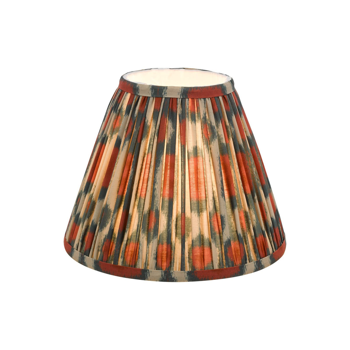 Ikat Red Cotton Empire Shade 25cm 25cm
