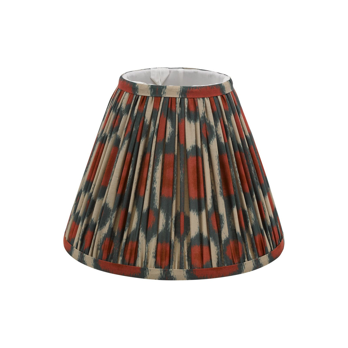Ikat Red Cotton Empire Shade 25cm 25cm