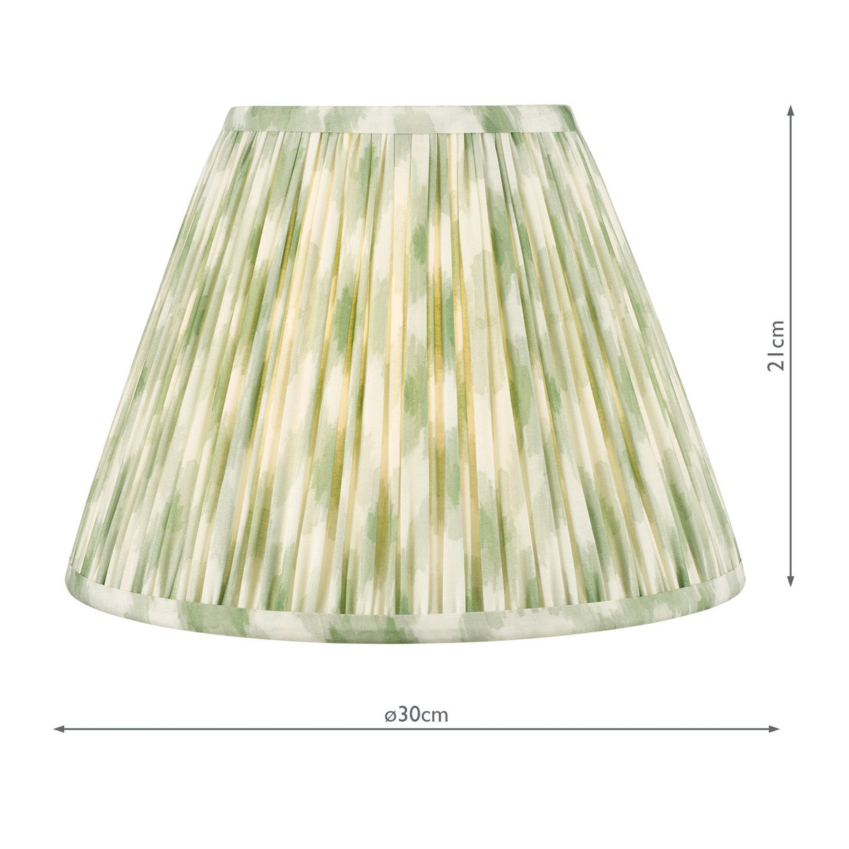 Ikat Green Cotton Empire Shade 30cm 30cm