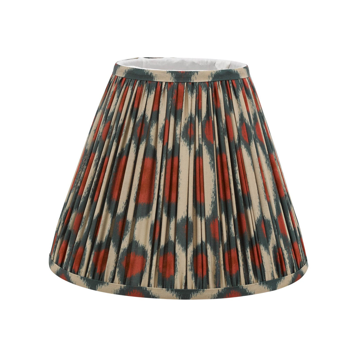 Ikat Red Cotton Empire Shade 30cm 30cm