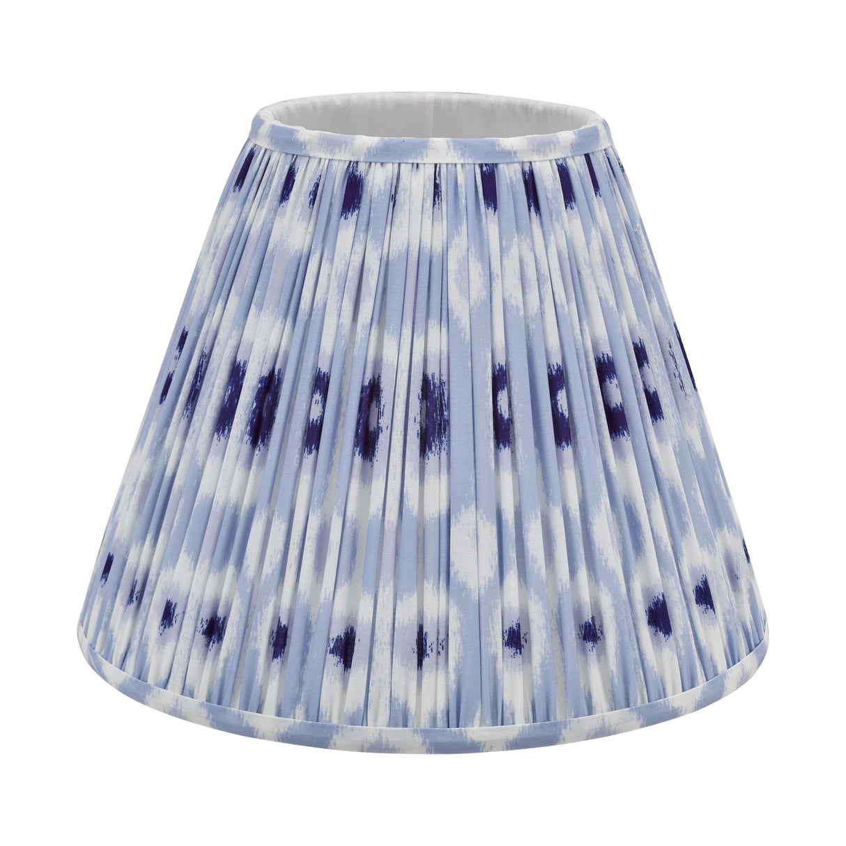 Ikat Blue Cotton Empire Shade 35cm 35cm