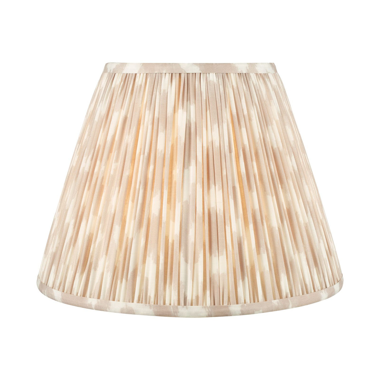 Ikat Taupe Cotton Empire Shade 35cm 35cm