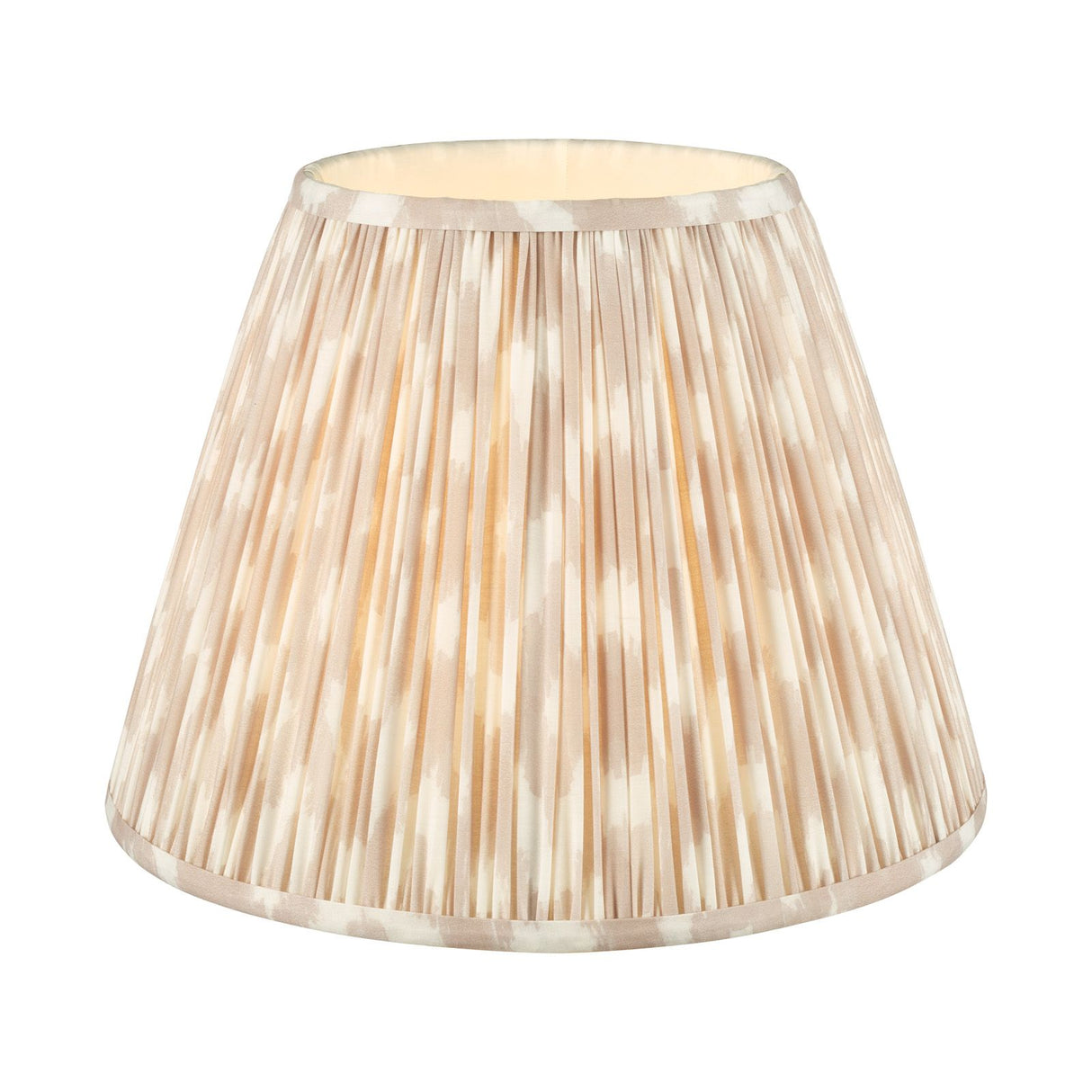 Ikat Taupe Cotton Empire Shade 35cm 35cm