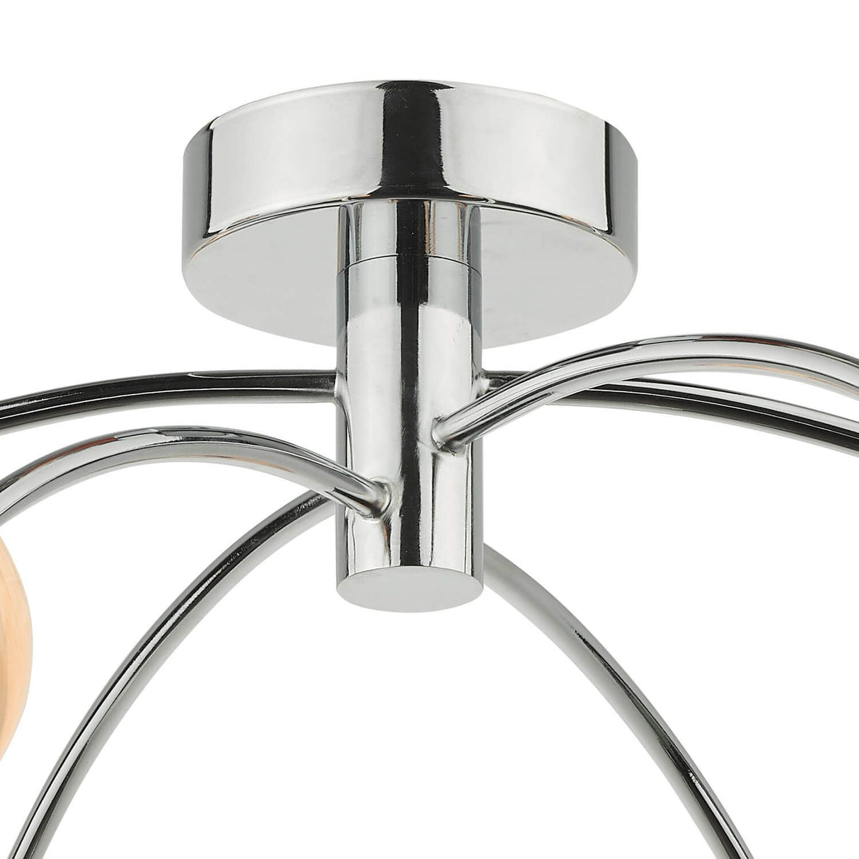 Izzy 6lt Semi Flush Polished Chrome With Planet Style Glass