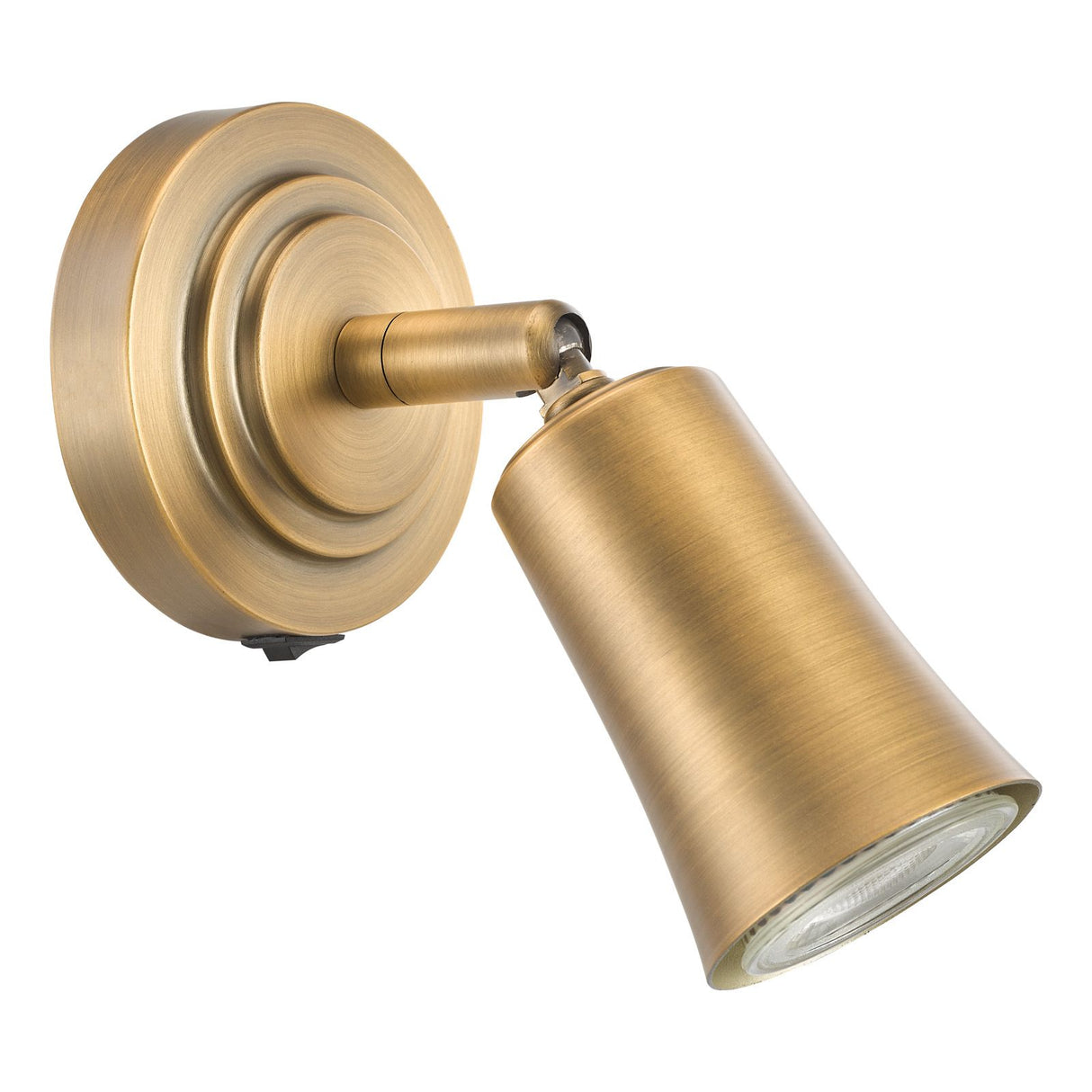 Jedrek Single Spotlight Aged Brass