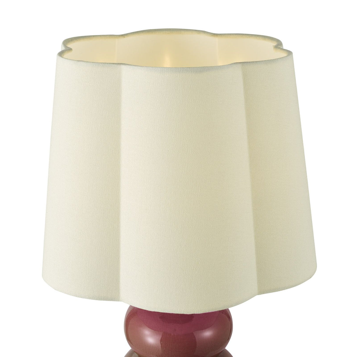 Jordana Table Lamp Pink and Polished Chrome With Shade