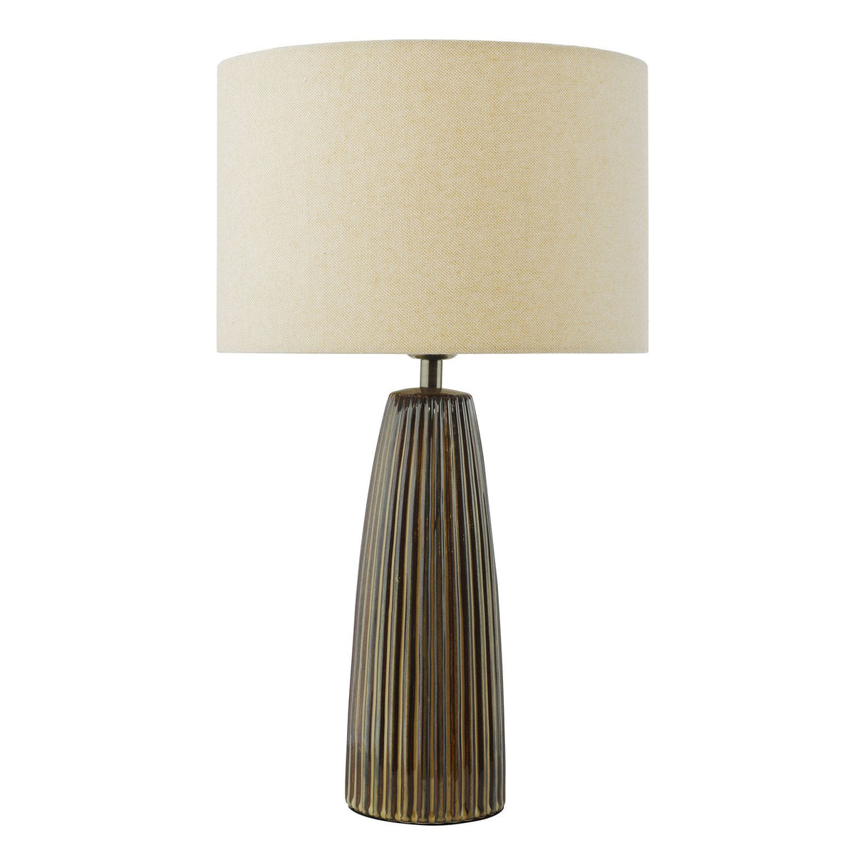 Kaulana Table Lamp Brown With Shade