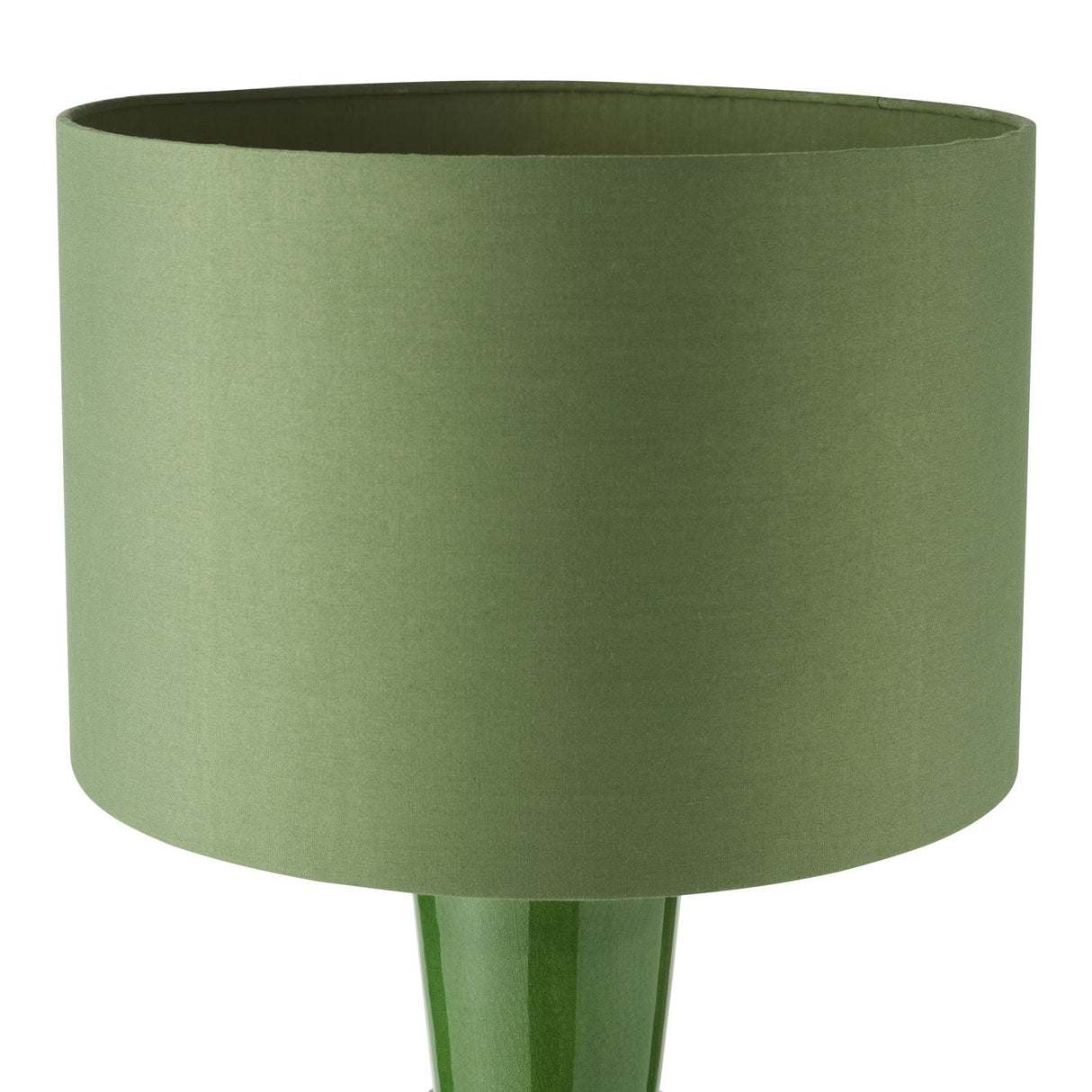 Lagle Table Lamp Green and Antique Brass With Shade