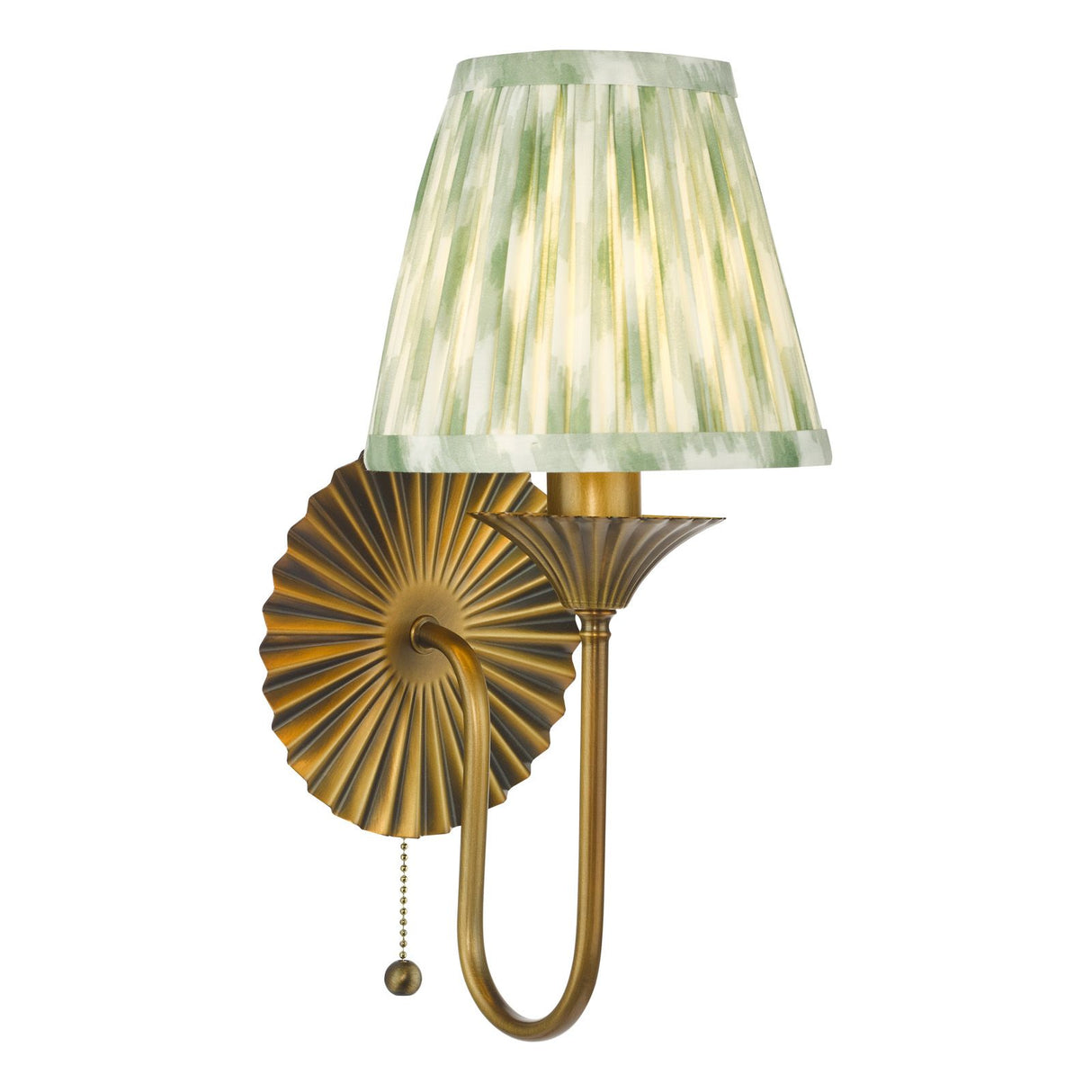 Lydian Wall Light Antique Bronze With Shade