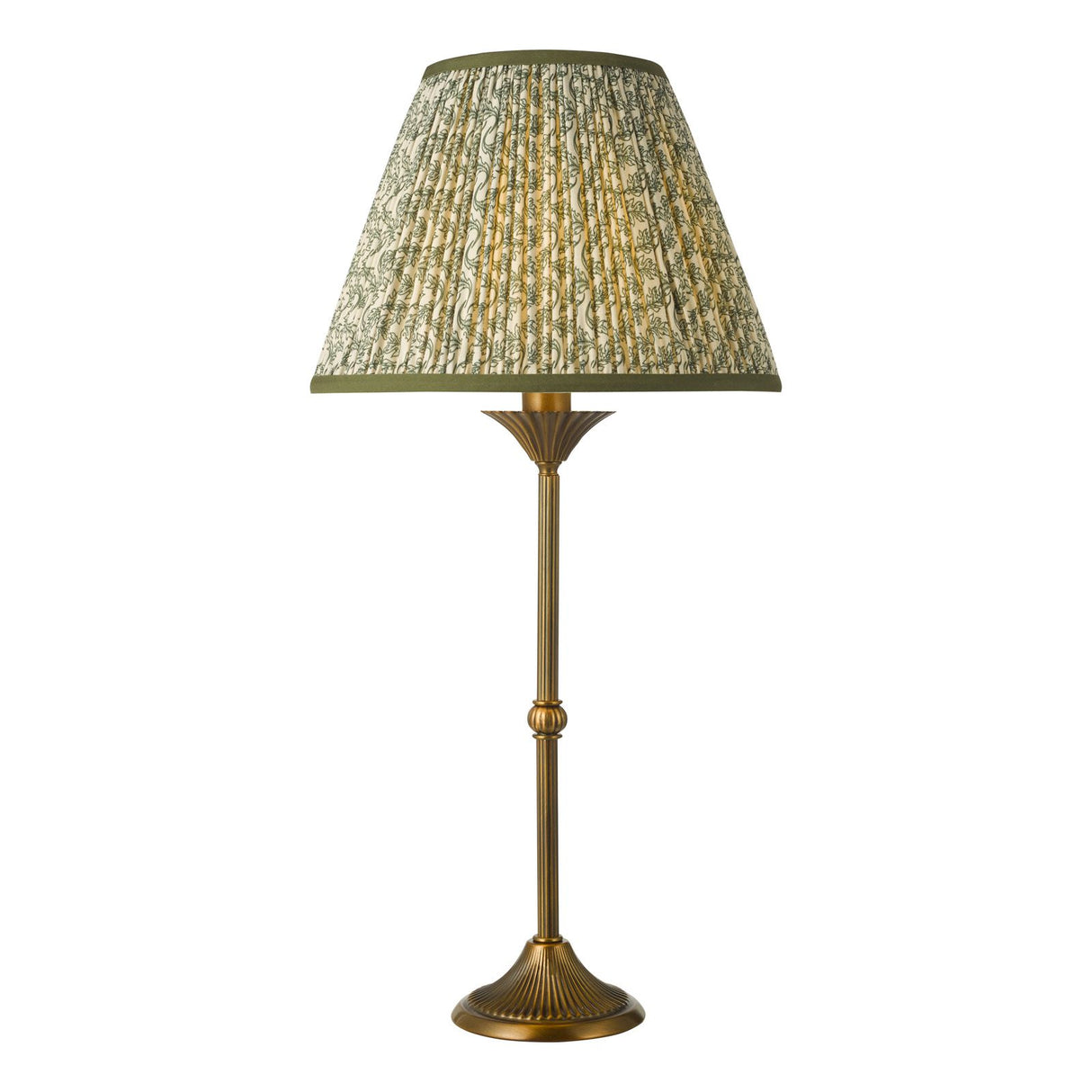 Lydian Table Lamp Antique Bronze With Shade