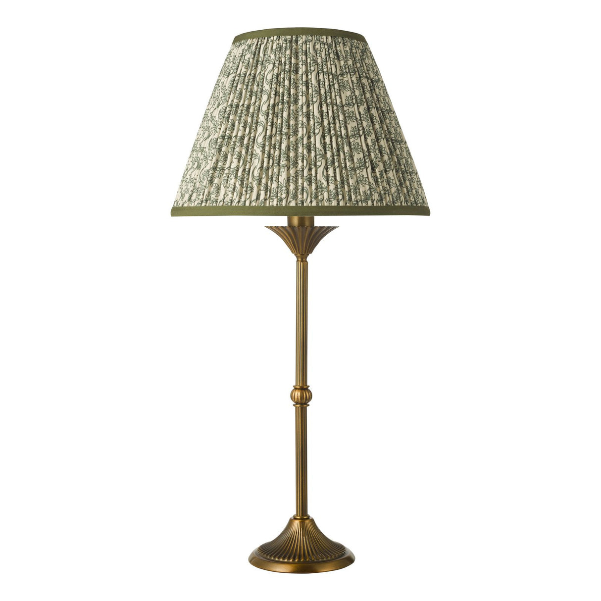 Lydian Table Lamp Antique Bronze With Shade
