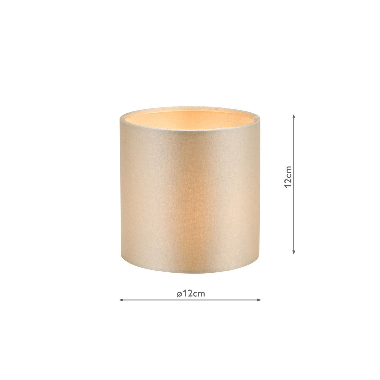 Lyris Taupe Cotton Drum Shade 12cm 12cm