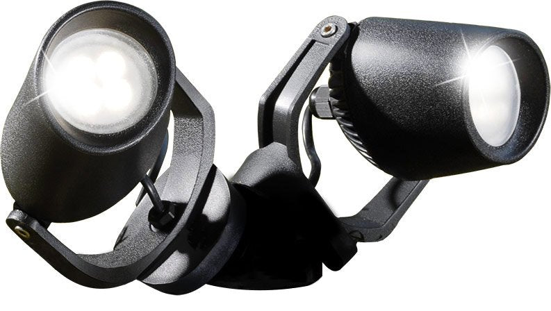 Minitommy EL Twin Wall 2x6W GU10 LED CCT, Wall Light, Black/Clear