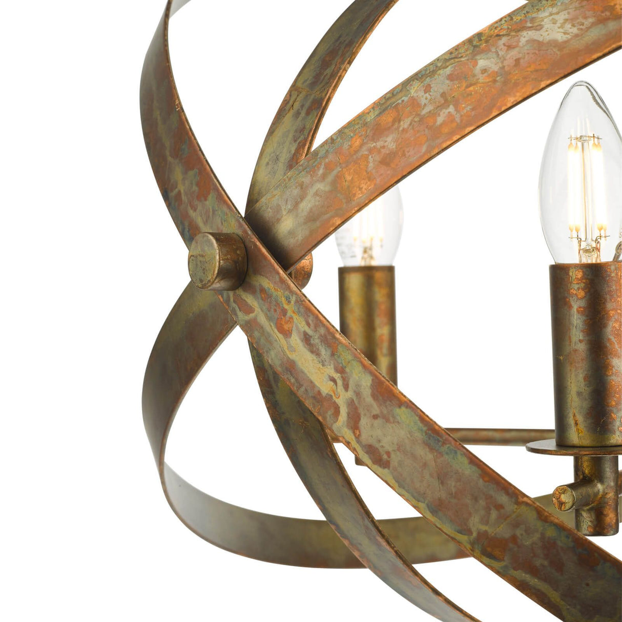 Nitya 5 Light Pendant Mottled Copper