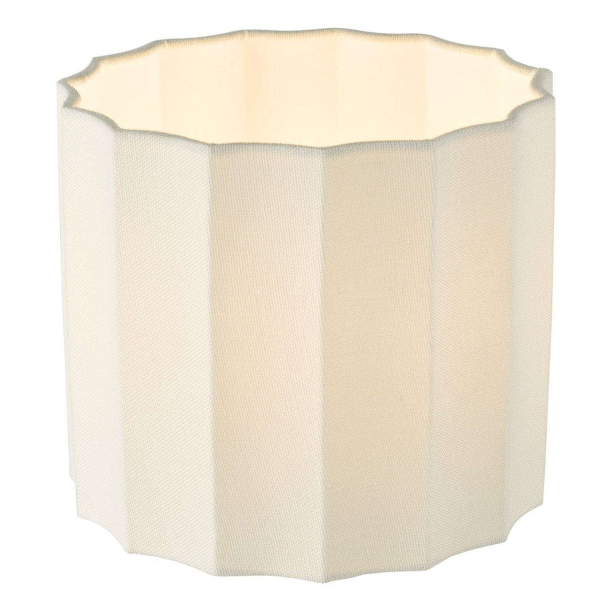 Noura Ivory Linen Drum Shade 18cm 18cm