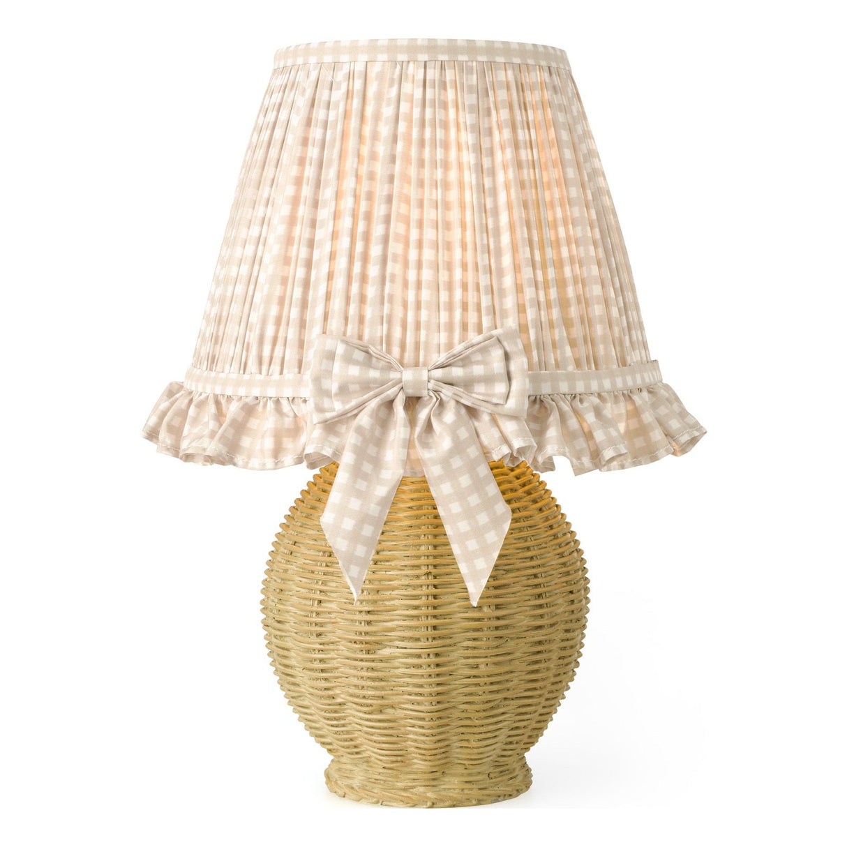 Omer Table Lamp Matt Taupe and Antique Brass With Shade