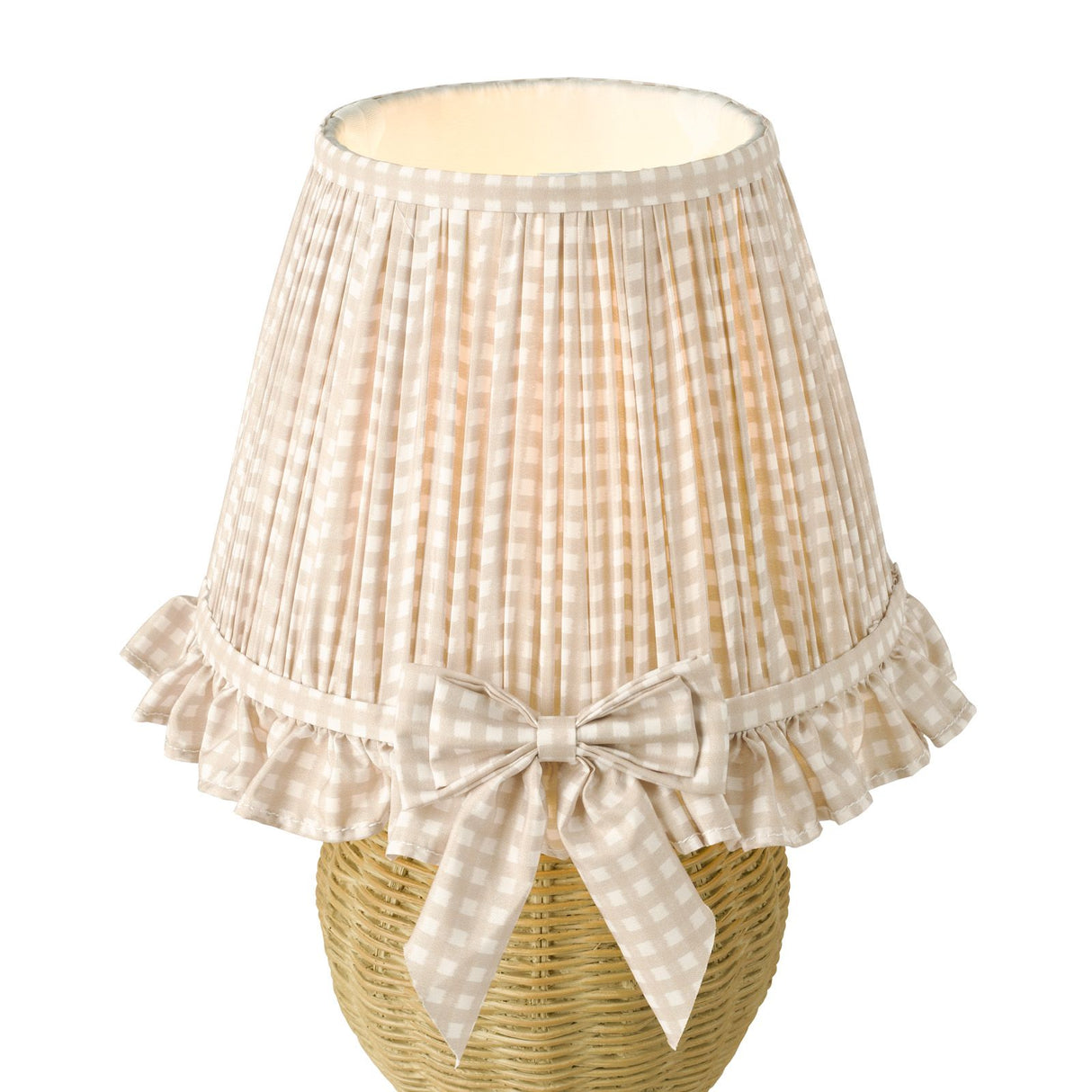 Omer Table Lamp Matt Taupe and Antique Brass With Shade