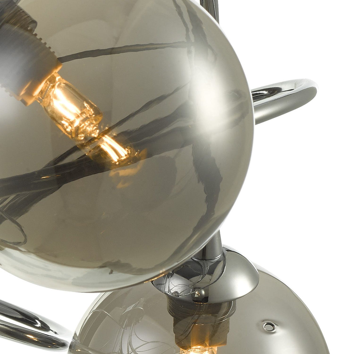 Onawa 5lt Semi Flush Polished Chrome With Smoked Glass