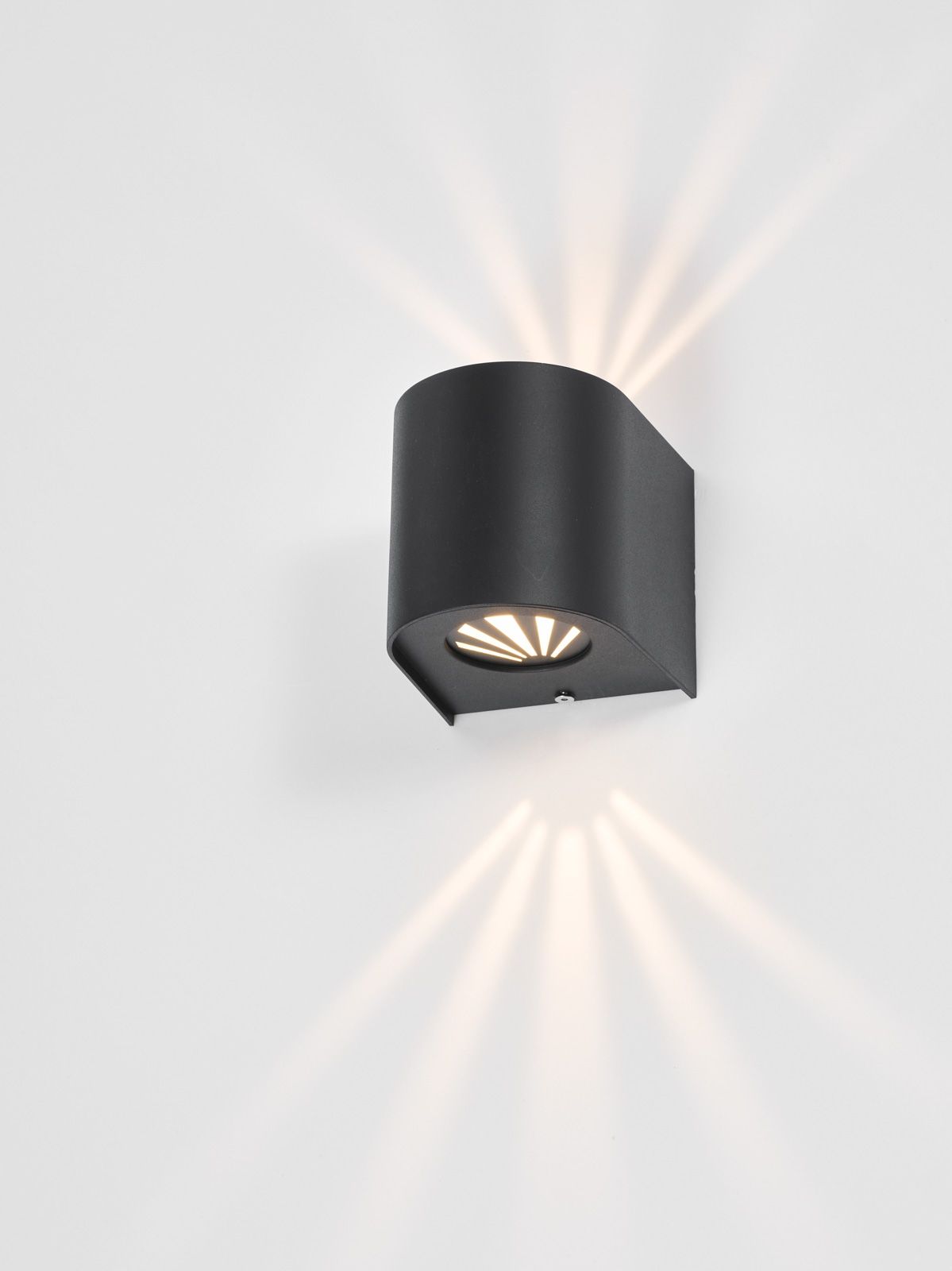 Orville 2 Light Outdoor Wall Light Matt Black LED IP44