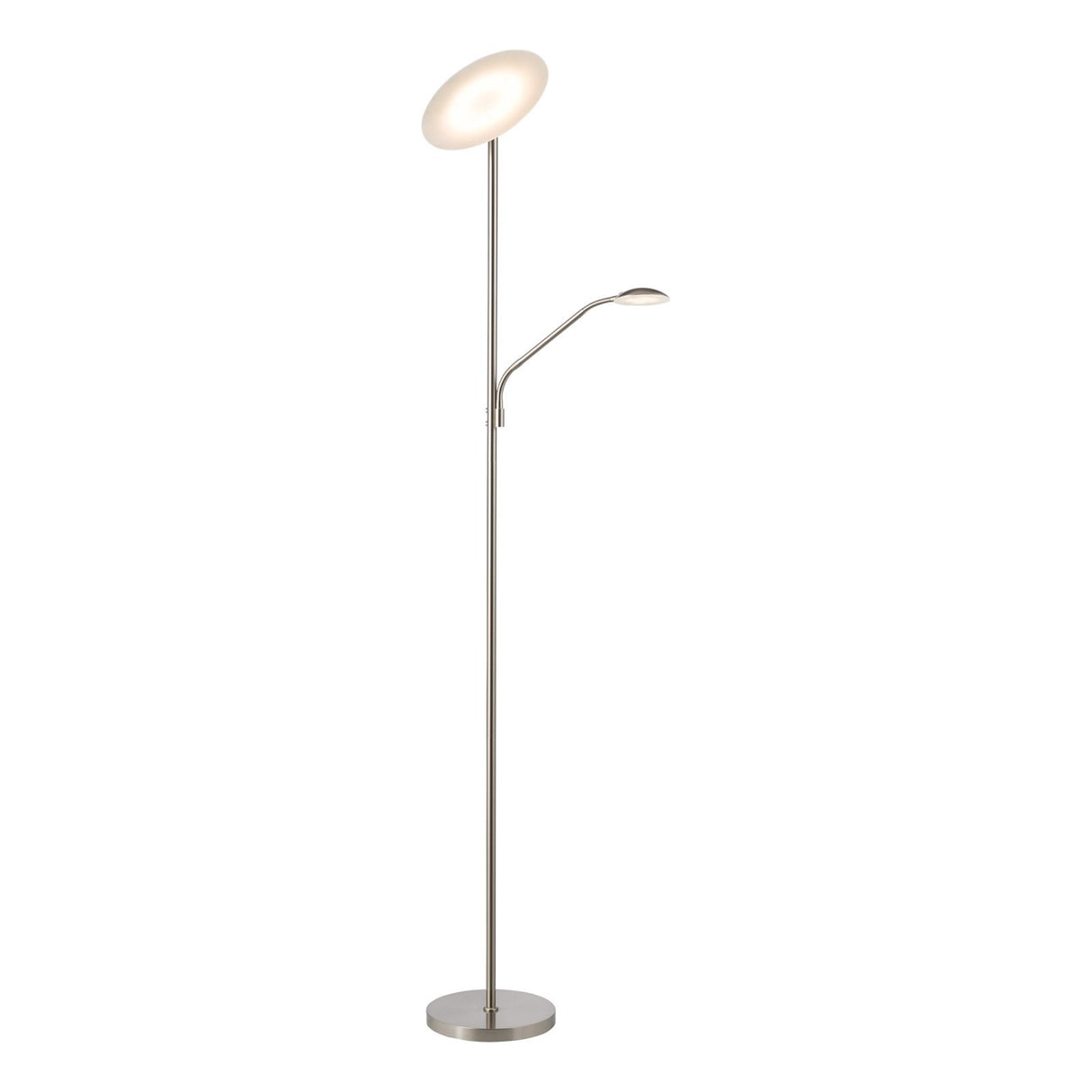 Osbert Mother & Child Floor Lamp Satin Nickel LED