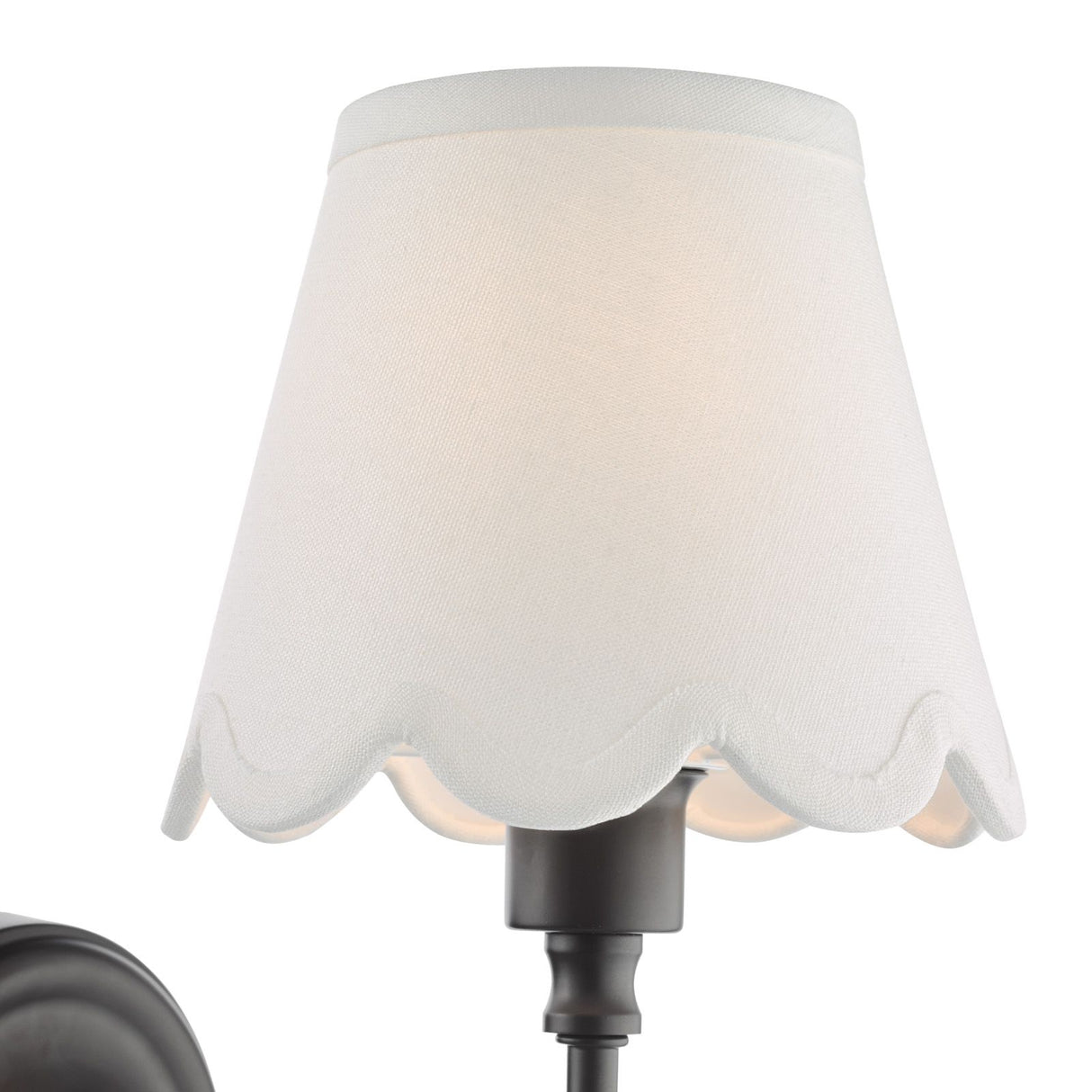 Padme Wall Light Matt Black With Shade
