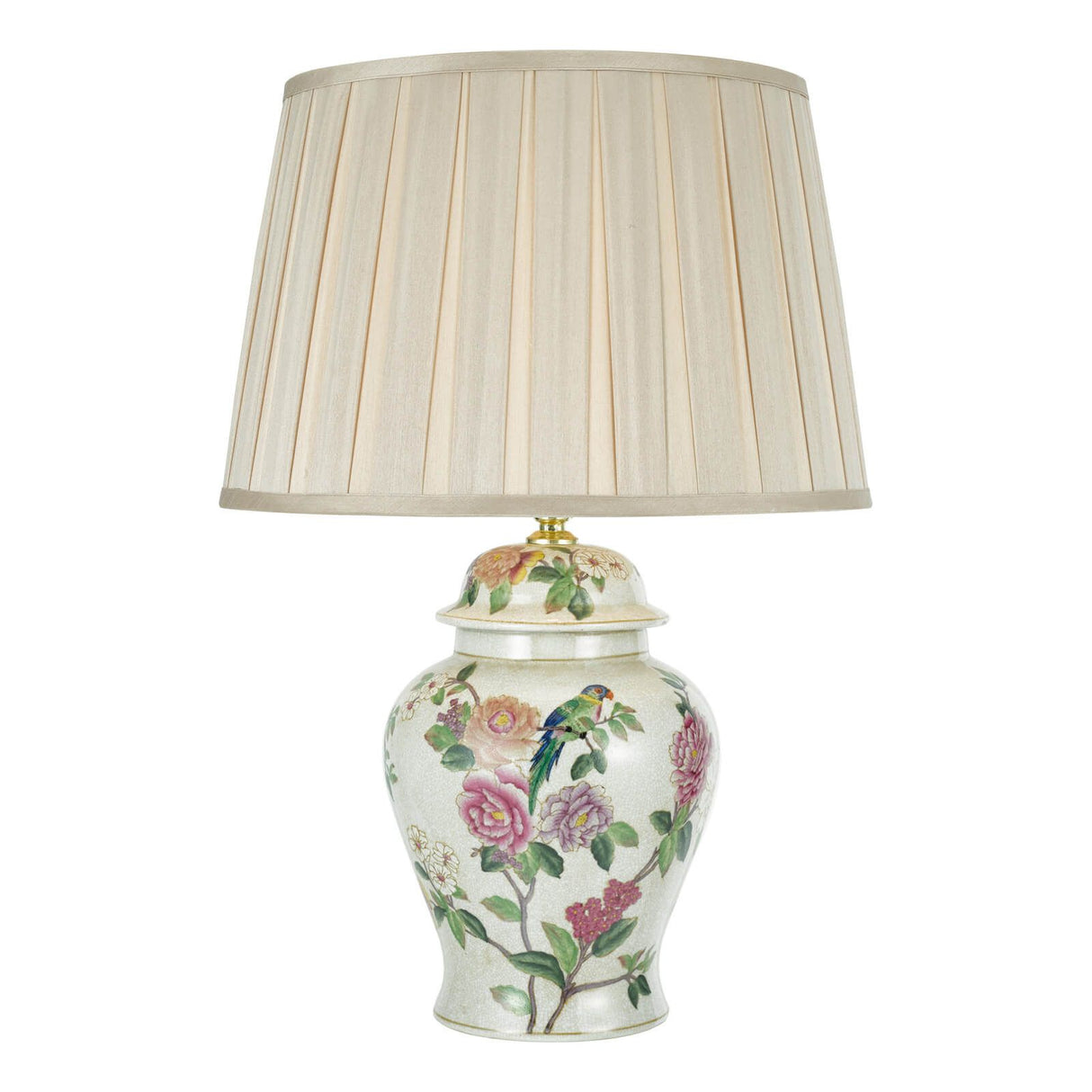 Peony Table Lamp Multi Coloured With Shade