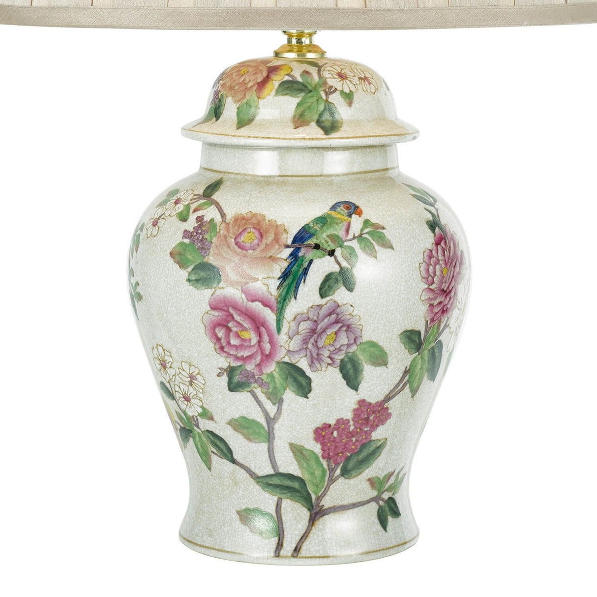 Peony Table Lamp Multi Coloured With Shade