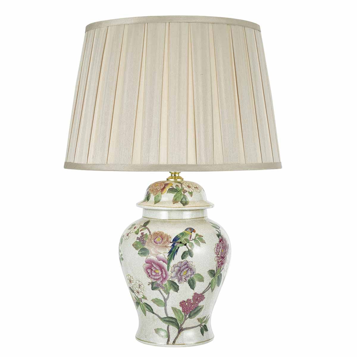 Peony Table Lamp Floral Design Base Only