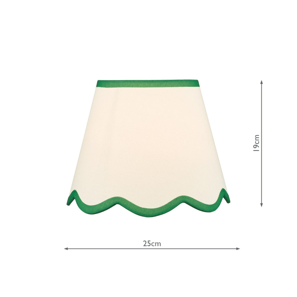 Poma Natural Linen Tapered Drum Shade 25cm 25cm