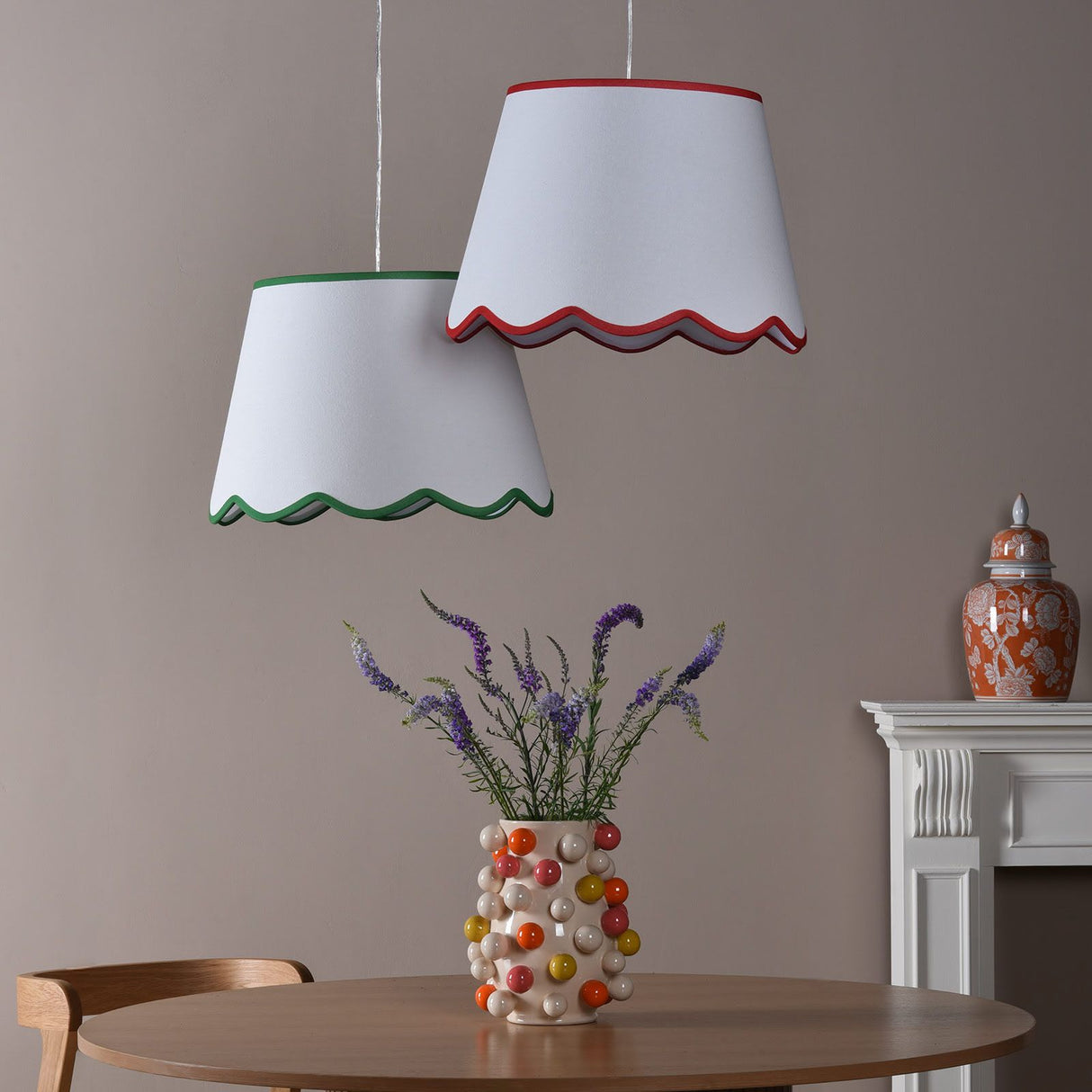 Poma Natural Linen Tapered Drum Shade 45cm 45cm