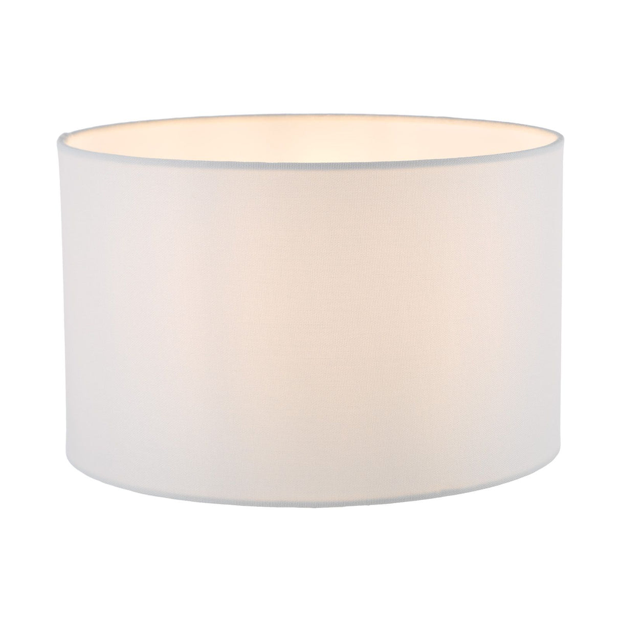 Pyramid White Linen Drum Shade 30cm 30cm