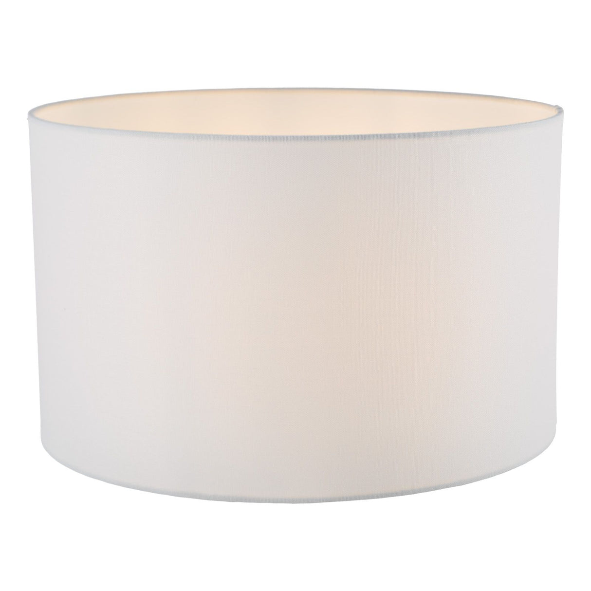 Pyramid White Linen Drum Shade 40cm 40cm