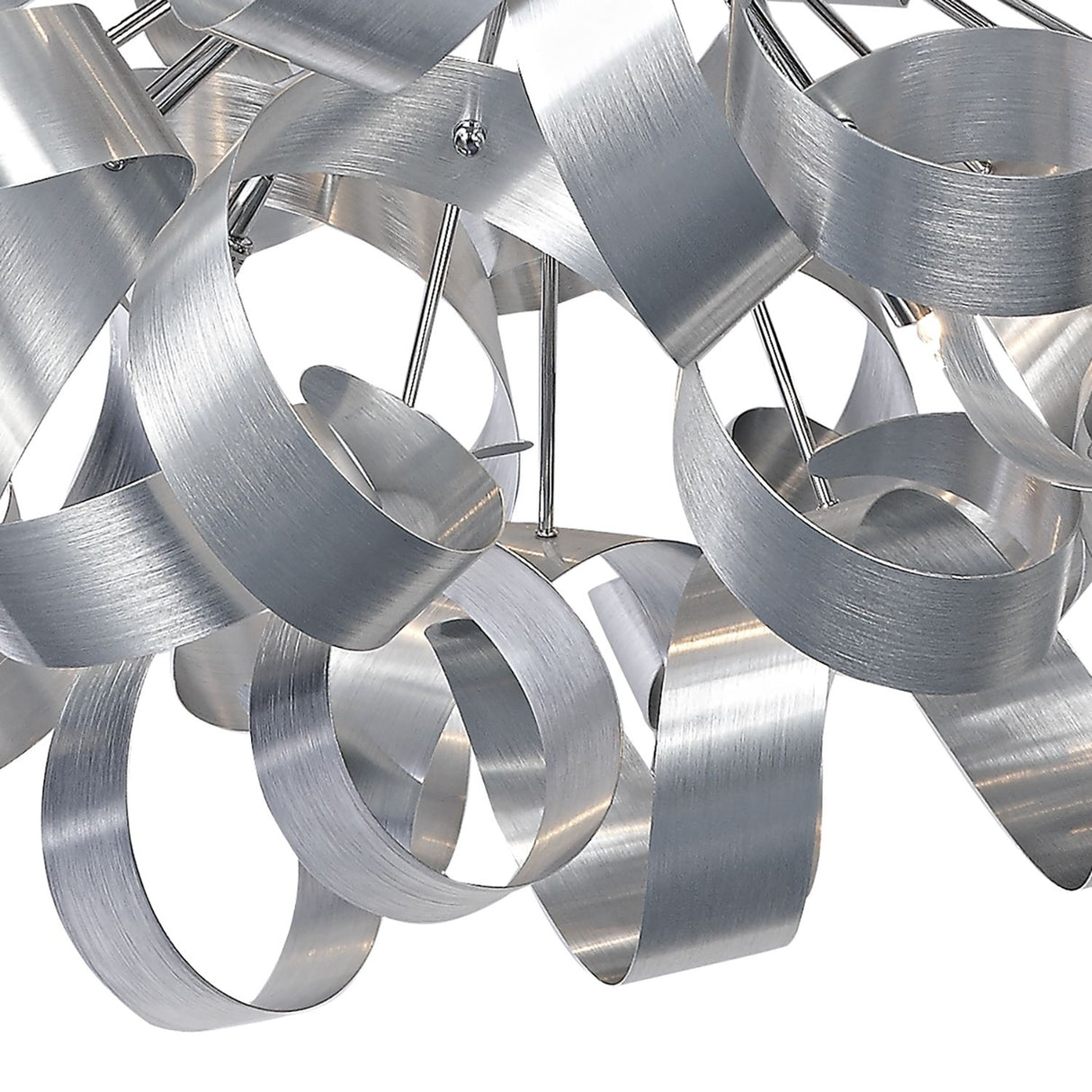 Rawley 12 Light Pendant Brushed Aluminium